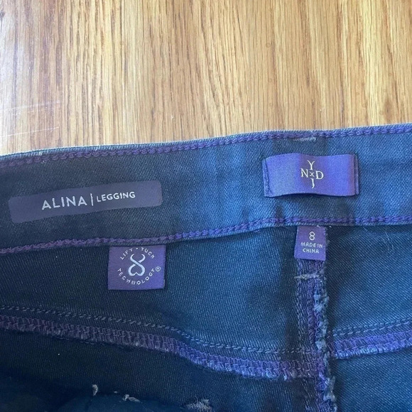 CLEARANCE Not Your Daughters Jeans 8 Gray Alina Legging EUC! Jegging Skinny 0097 - Picture 5 of 8